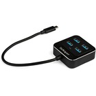 StarTech.com 4 Port USB C Hub - USB-C to 4xUSB-A - 10Gbps USB 3.2/3.1 Gen 2 Type-C Hub - USB Bus Powered - Portable/Laptop USB Adapter Hub - 4-Port USB-C hub - USB-C host laptop to 4x USB Type-A adapter hub - SuperSpeed 10Gbps (USB 3.2/3.1 Gen 2) - Bus-powered | Up to 15W total - Portable/compact housing - 9.8in attached cable - Works w/Thunderbolt 3 - OS independent - USB 3.0/2.0 Support