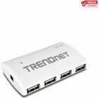 TRENDnet 7-Port High Speed USB Hub w/ Power Adapter - 7 x Type A USB 2.0 USB Downstream, 1 x Type B USB 2.0 USB Upstream - External