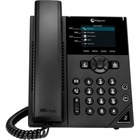 Poly 250 IP Phone - Corded - Corded - Desktop, Wall Mountable - Black - 4 x Total Line - VoIP - 2 x Network (RJ-45) - PoE Ports