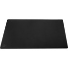 SIIG Large Artificial Leather Smooth Desk Mat Protector - Black - Rectangle - 22" (558.80 mm) Width x 0.12" (3.05 mm) Depth - Artificial Leather - Black