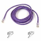 Belkin Cat5e Patch Cable - 3 ft Category 5e Network Cable - First End: 1 x RJ-45 Male - Second End: 1 x RJ-45 Male - Patch Cable - Purple