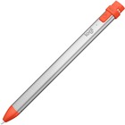 Logitech Crayon Digital Pencil For iPad (6th gen) - Capacitive Touchscreen Type Supported - Silicone Rubber, Aluminum, Polycarbonate/Acrylonitrile Butadiene Styrene (PC/ABS) - Gray, Orange - Tablet Device Supported