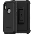 OtterBox Defender Rugged Carrying Case (Holster) Apple iPhone XR Smartphone - Black - Anti-slip, Dirt Resistant Port, Dust Resistant Port, Lint Resistant Port, Drop Resistant, Clog Resistant, Bump Resistant, Scrape Resistant - Belt Clip - 6.43" (163.32 mm) Height x 3.54" (89.92 mm) Width x 0.64" (16.26 mm) Depth - 1 Pack