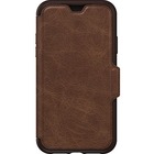 OtterBox Strada Carrying Case (Folio) Apple iPhone XR - Espresso - Drop Resistant - Genuine Leather Body