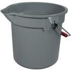 Rubbermaid Brute Pail Bucket - 13.20 L - Graduated, Heavy Duty - Gray - 1 Each