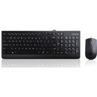 Lenovo 300 USB Combo Keyboard & Mouse - US English (103P) - USB Cable - English (US) - USB Cable - Optical - 1600 dpi - 3 Button - Scroll Wheel - Symmetrical - Compatible with PC, Windows - Retail