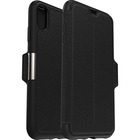 OtterBox Strada Carrying Case (Portfolio) Apple iPhone XS Max Card - Shadow - Drop Resistant - Genuine Leather Body