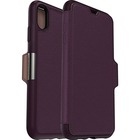OtterBox Strada Carrying Case (Portfolio) Apple iPhone XS Max Card - Royal Blush - Drop Resistant - Genuine Leather Body
