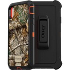 OtterBox Defender Carrying Case (Holster) Apple iPhone XS Max Smartphone - Slip Resistant, Dirt Resistant, Dust Resistant, Lint Resistant, Drop Resistant - Synthetic Rubber Body - Realtree Edge - Holster, Belt Clip