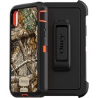 OtterBox Defender Carrying Case (Holster) Apple iPhone XS, iPhone X Smartphone - Slip Resistant, Dirt Resistant, Dust Resistant, Lint Resistant, Drop Resistant, Impact Absorbing - Synthetic Rubber Body - Realtree Edge - Holster, Belt Clip