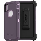 OtterBox Defender Carrying Case (Holster) Apple iPhone X, iPhone XS Smartphone - Purple Nebula - Drop Resistant, Dust Proof Port, Dirt Resistant Port, Lint Resistant Port, Anti-slip - Belt Clip