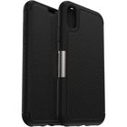 OtterBox Strada Carrying Case (Folio) Apple iPhone XS, iPhone X - Shadow - Genuine Leather Body