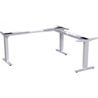 Lorell Quadro Workstation Sit-to-Stand 3-Leg Base - Silver Three Leg Base - 3 Legs - 50" Height - Assembly Required