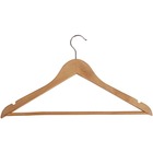 Alba Set of 25 Wooden Coat Hangers - 1 Hooks - 1.57" (40 mm) Size - for Coat - Wood - 25 / Set