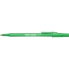 Paper Mate Ballpoint Stick Pens - Medium Pen Point - Green - Green Barrel - 12 / Box