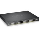 ZYXEL 48-port GbE Smart Managed PoE Switch with 4 SFP+ Uplink - 48 Ports - Manageable - 2 Layer Supported - Modular - Twisted Pair, Optical Fiber - Rack-mountable - Lifetime Limited Warranty