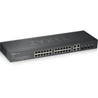 ZYXEL 24-port GbE Smart Managed Switch - 28 Ports - Manageable - 4 Layer Supported - Modular - Twisted Pair, Optical Fiber - Rack-mountable - Lifetime Limited Warranty