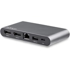StarTech.com USB C Dock - 4K Dual Monitor DisplayPort Docking Station - 100W Power Delivery Passthrough, GbE, 2x USB-A - Multiport Adapter - Mini USB C docking station - Multiport adapter w/ dual monitor 4K DisplayPort video/2 USB Type-A/GbE/100W Power De