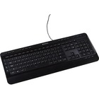 Verbatim Illuminated Wired Keyboard - Cable Connectivity - USB Type A Interface - Windows, Mac OS, Linux - Black