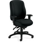 Global Multi-tilt High-back Chair - High Back - 5-star Base - Armrest - 1 Each