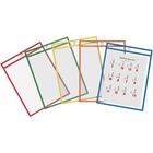 QuickFit Dry Erase Pocket - Assorted Frame - Rectangle - 10 / Pack