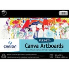 Canson Plein Air Canva Art Board Pad - 10 Sheets - 20 Pages - Glued - 9" x 12" - Textured, Acid-free, Rigid - 1 Each