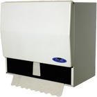 Frost Universal Paper Towel Dispenser - Singlefold, Roll - Steel - White - Durable, Long Lasting, Hinged Door