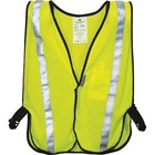 3M Reflective Yellow Safety Vest - Breathable, Lightweight, High Visibility, Cell Phone Pocket, Light Duty, Reflective - Universal Size - Polyester, Mesh - Yellow - 1 Each