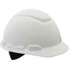 3M Non-vented Hard Hat - Ratchet, Non-vented, Comfortable, Low Profile, Lightweight, Cushioned, Adjustable Height, Breathable - Overhead Falling Objects Protection - White - 1 Each