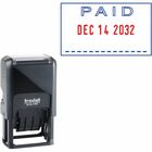 Trodat PAID Text Window Self-inking Dater - "PAID" - Blue, Red - 1 Each