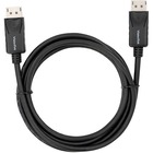 VisionTek DisplayPort to DisplayPort 2M Cable (M/M) - 6.6 ft DisplayPort A/V Cable for Audio/Video Device, Monitor, Projector, TV, Dock, Digital Signage Display - First End: 1 x DisplayPort 1.2 Digital Audio/Video - Male - Second End: 1 x DisplayPort 1.2 Digital Audio/Video - Male - Supports up to 3840 x 2160 - Nickel Plated Connector - Black