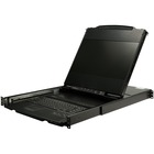 StarTech.com 17" HD Rackmount KVM Console - Dual Rail - DVI & VGA Support - Rackmount LCD Monitor - Cables and Mounting Brackets Included - 1 Front USB Port - Dual rail rackmount KVM console also gives you easy visibility to your system - Dual rail KVM co