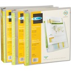 VLB Presentation Binder - 1 1/2" Binder Capacity - Letter - 8 1/2" x 11" Sheet Size - Front Pocket(s) - Poly - Clear - Spine Label - 1 Each