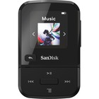 SanDisk Clip Sport Go 16 GB Flash MP3 Player - Black - FM Tuner, Voice Recorder - 1.2" - Battery Built-in - MP3, AAC, Audible - 18 Hour