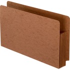 Pendaflex Straight Tab Cut Legal Recycled File Pocket - 8 1/2" x 14" - 1050 Sheet Capacity - 5 1/4" Expansion - End Tab Location - Red - 1 Each