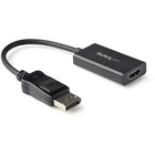 StarTech.com DisplayPort to HDMI Adapter, 4K 60Hz HDR10 Active DisplayPort 1.4 to HDMI 2.0b Converter, Latching DP Connector, DP to HDMI - DisplayPort to HDMI adapter dongle w/HDR10 - 4K 60Hz (3840x2160)/1080p/18Gbps/4:4:4 chroma subsampling/7.1ch Audio/HDCP 2.2/DPCP - Compact Active DP 1.4 to HDMI 2.0b video converter supports any DP/DP++ source - Latching DP connector - OS Independent