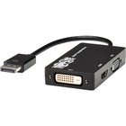 Tripp Lite P136-06NHDV4KBP DVI/DisplayPort/HDMI/VGA Audio/Video Device - 5.9" DVI/DisplayPort/HDMI/VGA A/V Cable for Monitor, Projector, TV, Audio/Video Device, Computer, Notebook, HDTV - First End: 1 x DisplayPort Male Digital Audio/Video - Second End: 1