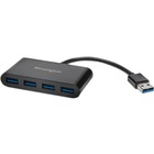 Kensington UH4000 USB 3.0 4 Port Hub Black - USB 3.0 - External - 4 USB Port(s) - 4 USB 3.0 Port(s)