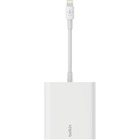 Belkin Ethernet + Power Adapter with Lightning Connector - Lightning - 1 Port(s) - 1 - Twisted Pair