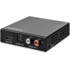 StarTech.com 4K HDMI Audio Extractor with 40K 60Hz Support - HDMI Audio De-embedder - HDR - Toslink Optical Audio - Dual RCA Audio - HDMI Audio - Supports the latest HDMI 2.0 specifications and HDR video pass-through and high video bandwidth up to 18Gbps - Integrated EDID management capabilities - 4K HDMI audio extractor separates and sends the audio from a 4K HDMI video signal to digital or analog audio devices - Supports the latest HDMI 2.0 specifications and HDR video pass-through and hi
