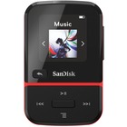 SanDisk Clip Sport Go 16 GB Flash MP3 Player - Red - FM Tuner, Voice Recorder - 1.2" LCD - Bluetooth - MP3, AAC, Audible - 18 Hour