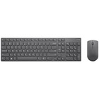 Lenovo Professional Ultraslim Wireless Combo Keyboard and Mouse- US English - USB Type A Wireless RF English (US) - USB Type A Wireless RF 3200 dpi - AAA - Compatible with PC, Windows