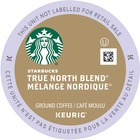 Starbucks True North Blend Coffee K-Cup - Compatible with Keurig K-Cup Brewer - Caffeinated - True North Blend, Cocoa, Toasted Nut, Latin America - Blonde - Pod - 24 / Box