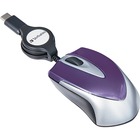 Verbatim USB-C Mini Optical Travel Mouse-Purple - Optical - Cable - Purple - USB Type C
