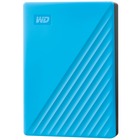 WD My Passport WDBPKJ0040BBL-WESN 4 TB Portable Hard Drive - External - Blue - USB 3.0 - 256-bit Encryption Standard - 3 Year Warranty - Retail