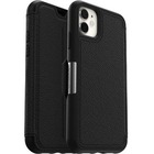 OtterBox Strada Carrying Case (Folio) Apple iPhone 11 - Shadow Black - Drop Resistant - Genuine Leather Body