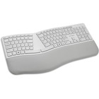 Kensington Pro Fit Ergo Wireless Keyboard-Gray - Wireless Connectivity - Bluetooth/RF - 2.40 GHz - USB Interface - Gray