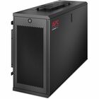 APC by Schneider Electric NetShelter WX 6U Low-Profile Wall Mount Enclosure 120V Fans - For Networking, Storage, Converged Infrastructure, Server, Airflow System - 6U Rack Height x 19" (482.60 mm) Rack Width x 30" (762 mm) Rack Depth - Wall Mountable - Black - 113.64 kg Dynamic/Rolling Weight Capacity - 113.64 kg Static/Stationary Weight Capacity