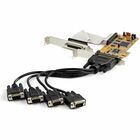 StarTech.com 8-Port PCI Express Serial Card with 16C1050 UART - PCI Express x1 - 8 x DB-9 Serial Via Cable - Plug-in Card - TAA Compliant