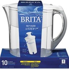 Brita 10-Cup Grand Water Pitcher - Pitcher2 Month - 10 Cups Pitcher Capacity - 1 Each - White